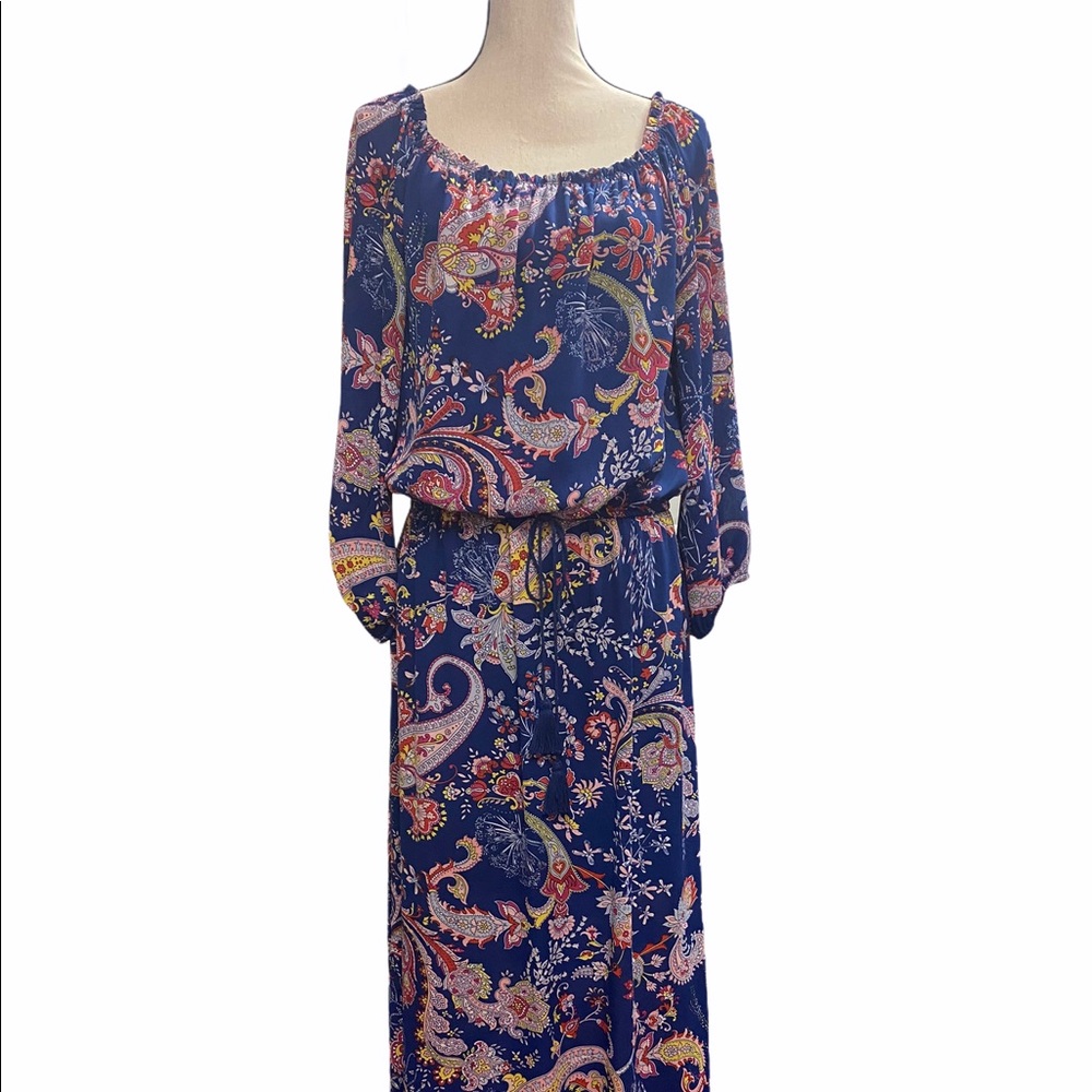 Bisou Bisou size 10 paisley maxi dress